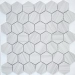 Dolomiti bianco MAT hex Мозаика Caramelle mosaic Pietrine Hexagonal